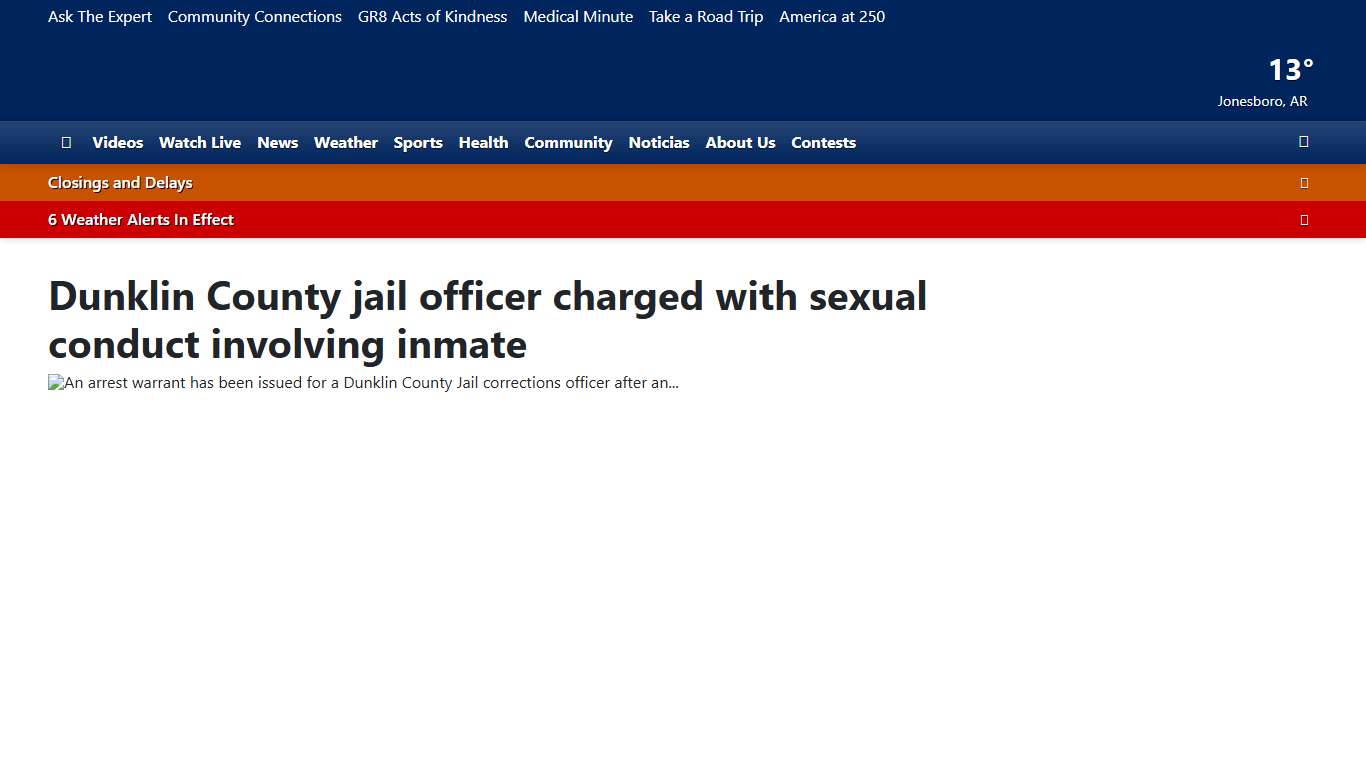 Dunklin County jail officer charged with sexual conduct involving inmate